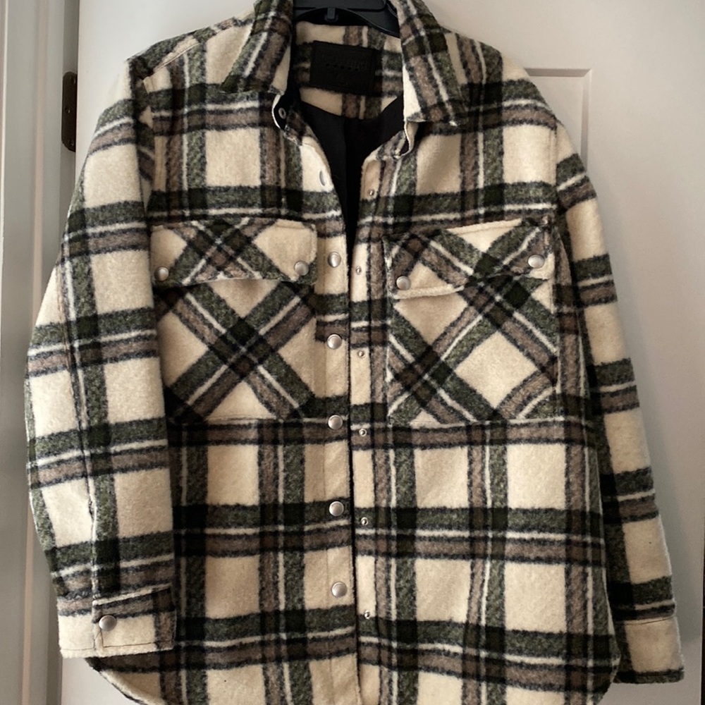 Blank NYC flannel shirt jacket
